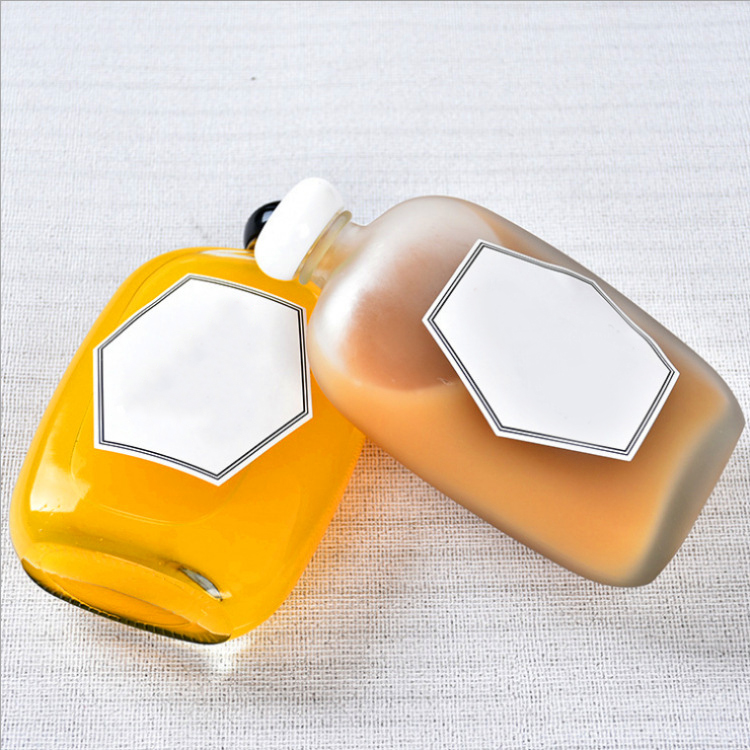 100ml 250ml 350ml 500ml Clear Empty Glass Beverage Drinking Coffee Bottle