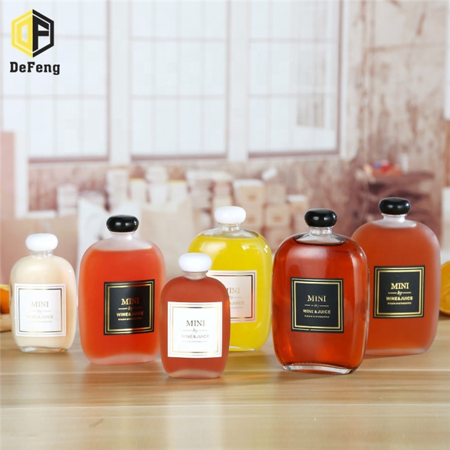 100ml 250ml 350ml 500ml INS empty clear frosted cold brew coffee juice glass bottle