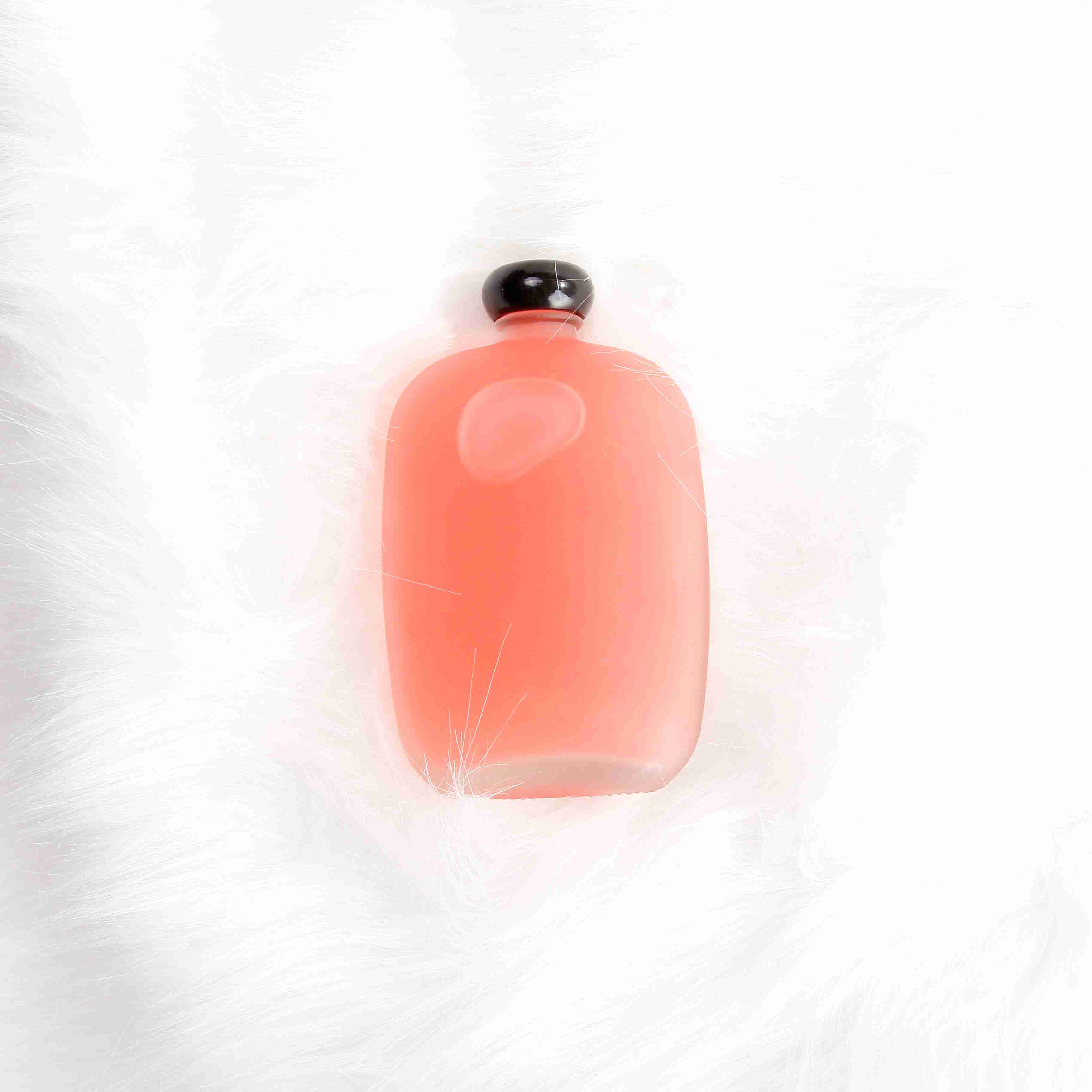 100ml 250ml 350ml and 500ml Flask Frosted Glass Coffee Bottle with Plastic Lid