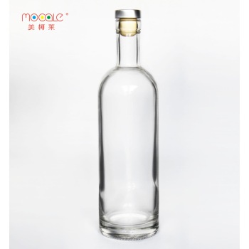 100ml 250ml 375ml 500ml 750ml Transparent Vodka Whisky Rum Gin Glass Bottle With Cork