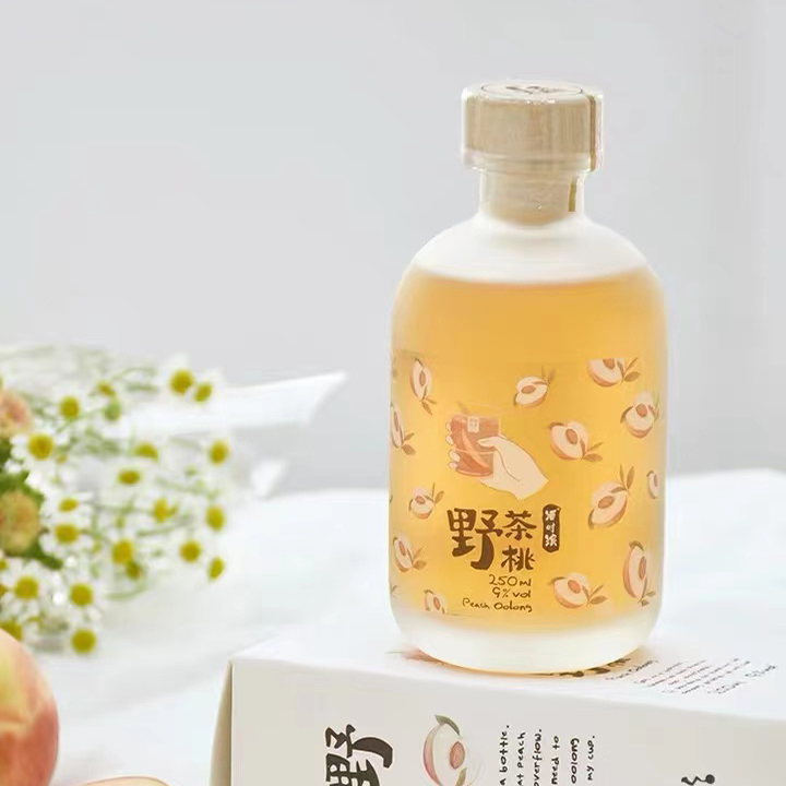 100ml 250ml 375ml 500ml liquor bottles glass bottle for vodka brandy whisky beverage glass bottle