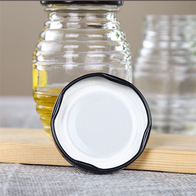 100ml 250ml 500ml 1000ml Clear Bee Shaped Empty Glass Jar For Honey Glass Honey Bottles With Screw Cap
