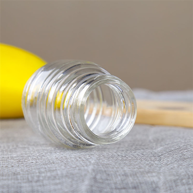 100ml 250ml 500ml 1000ml Clear Bee Shaped Empty Glass Jar For Honey Glass Honey Bottles With Screw Cap
