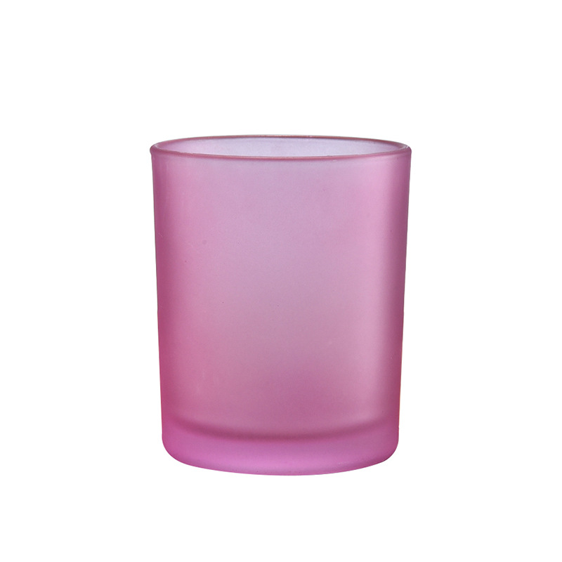 100ml 250ml 500ml 1000ml Frosted glass candle jar with lid
