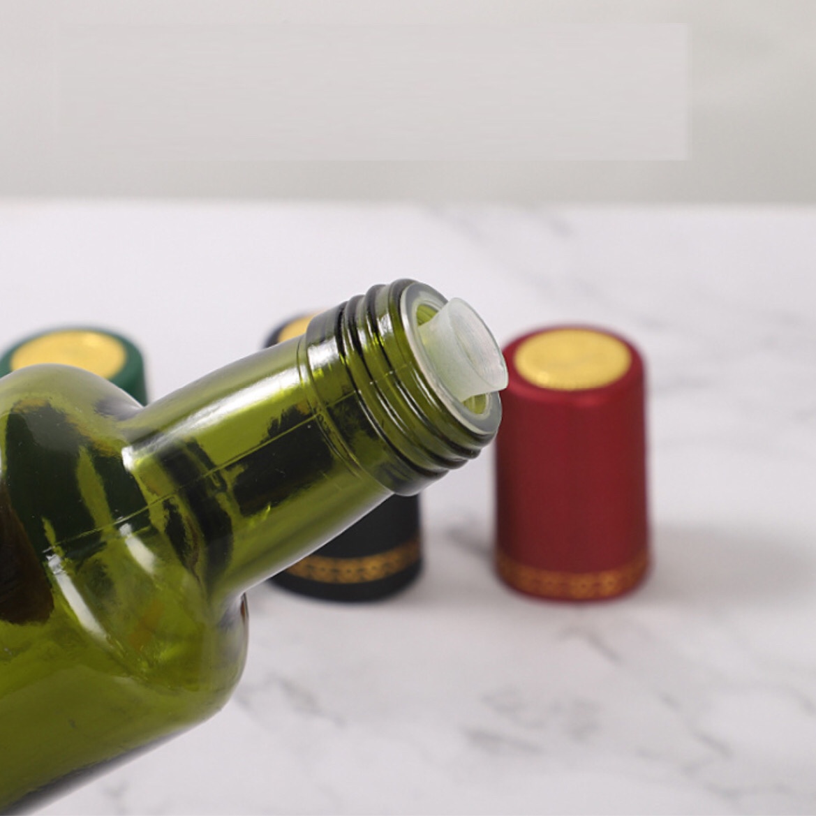 100ml 250ml 500ml 750ml 1000ml Kitchen Cooking Round Green Amber Olive Oil Glass Bottle Wth Lid
