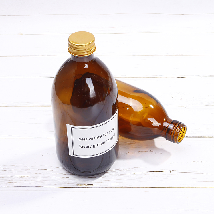 100ml 250ml 500ml Amber Glass Syrup Bottle With 28 Size Neck