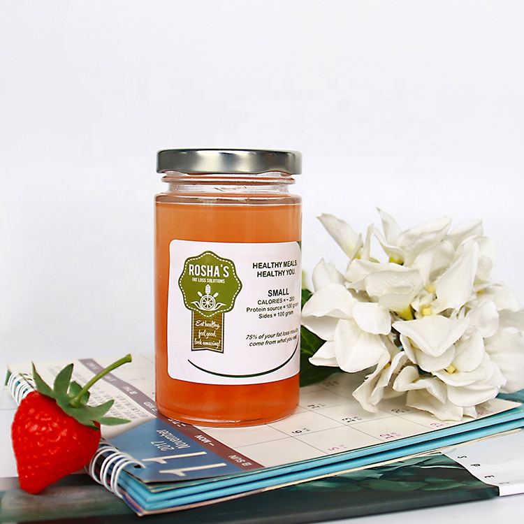 100ml 250ml Storage Jar Wide Mouth Glass Cookie Storage Canning Jar With Deep Lug Lid