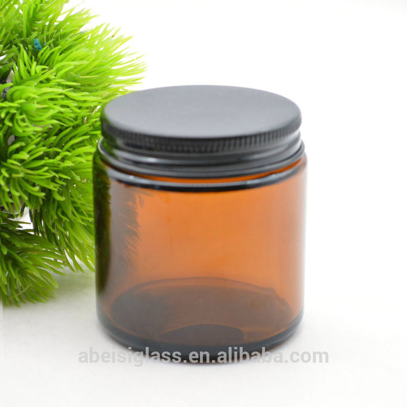 100ml 250ml cheap amber  glass jar candles in bulk