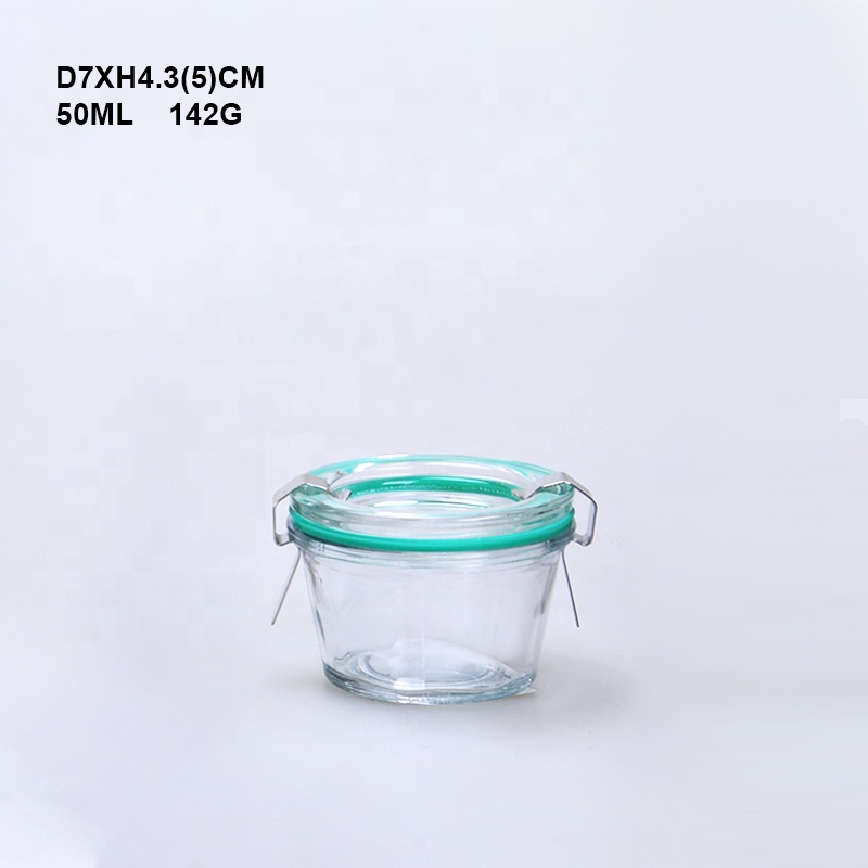 100ml 280ml 300ml wide mouth tulip weck jar canning jars weck with clips lids wholesale
