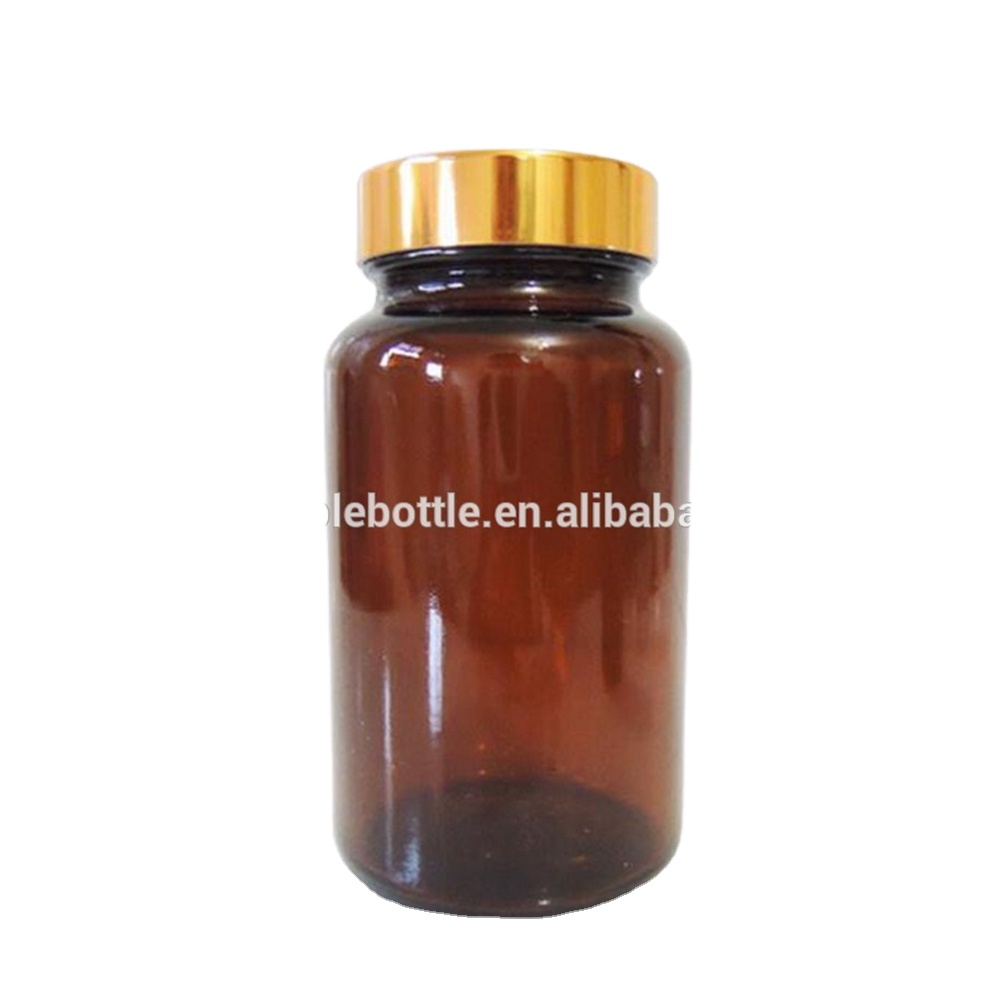 100ml 300ml amber wide mouth pharmaceutical medical glass bottle with lid manufacturer