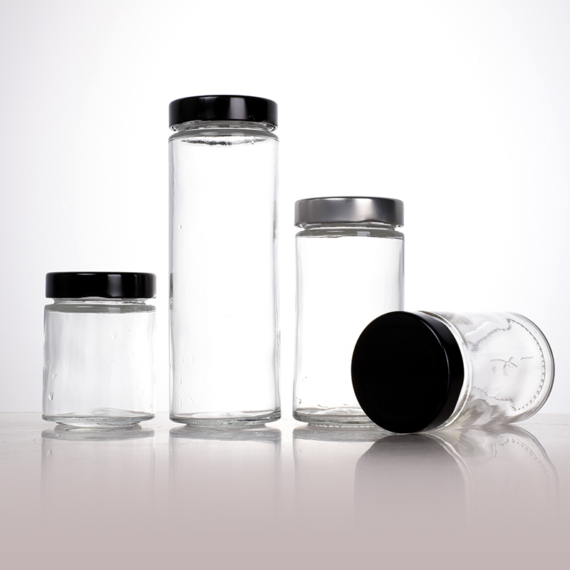 100ml-380ml round honey jar, jam jar with metal lid