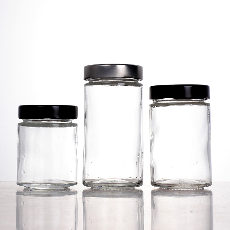 100ml-380ml round honey jar, jam jar with metal lid