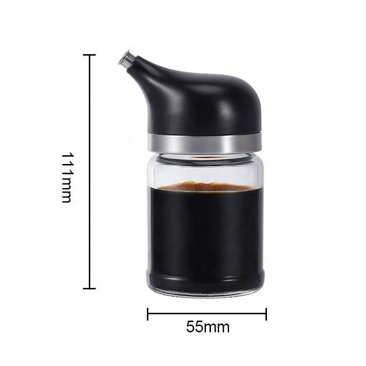 100ml 3OZ Oil Penguin Shape New Design LFGB Chefshere Sauce and Vinegar Dispenser Glass Bottle for Cooking Oil