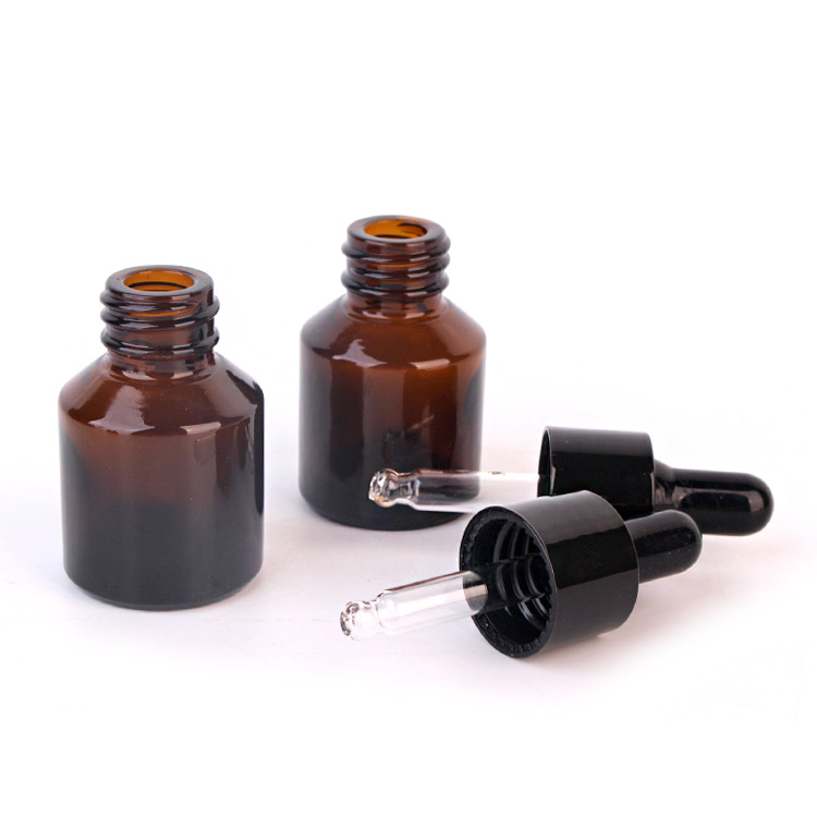 100ml 3oz Amber cosmetic packaging glass spray bottle with pump sprayer
