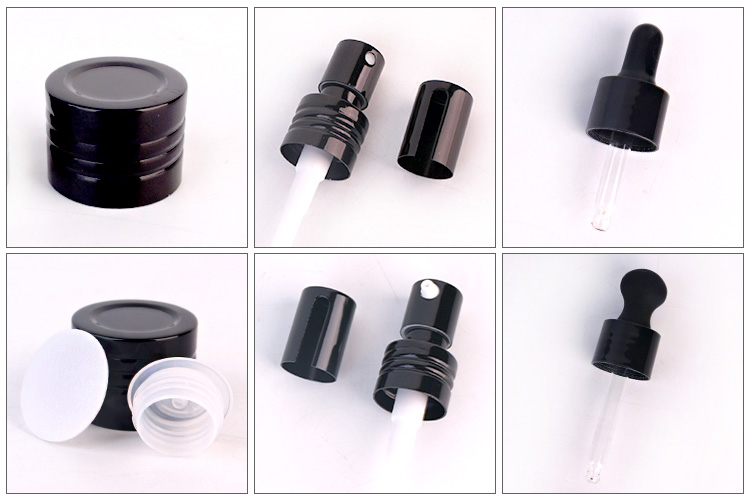 100ml 3oz Amber cosmetic packaging glass spray bottle with pump sprayer