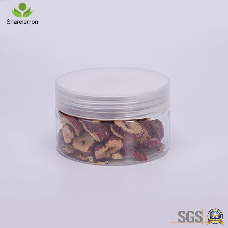100ml 3oz Wide Mouth Body Butter Face Mask Cream Plastic PET Jar with Plastic Aluminum Lid Cap