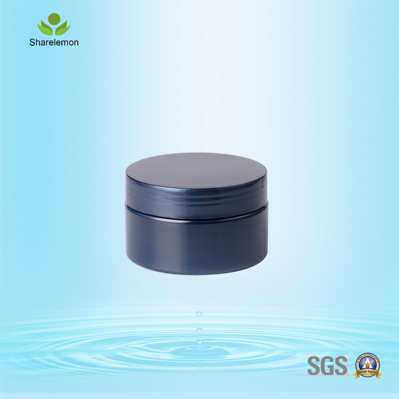 100ml 3oz Wide Mouth Body Butter Face Mask Cream Plastic PET Jar with Plastic Aluminum Lid Cap