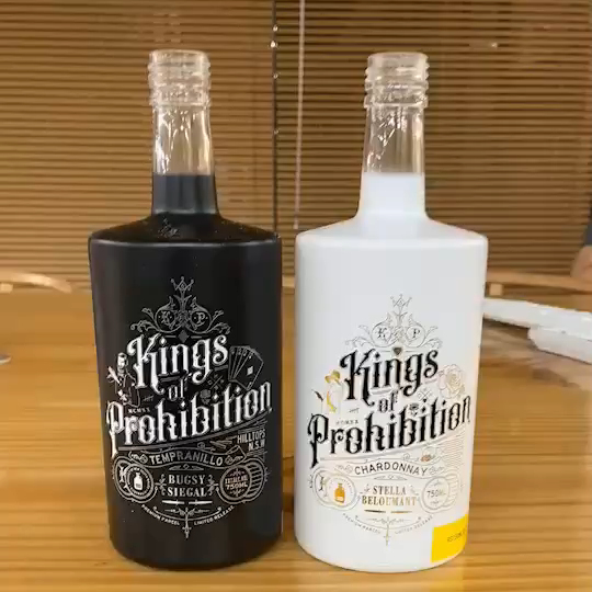 100ml 500ml 750ml High Quality Vodka Whisky Liquor gin Spirit Glass Bottle