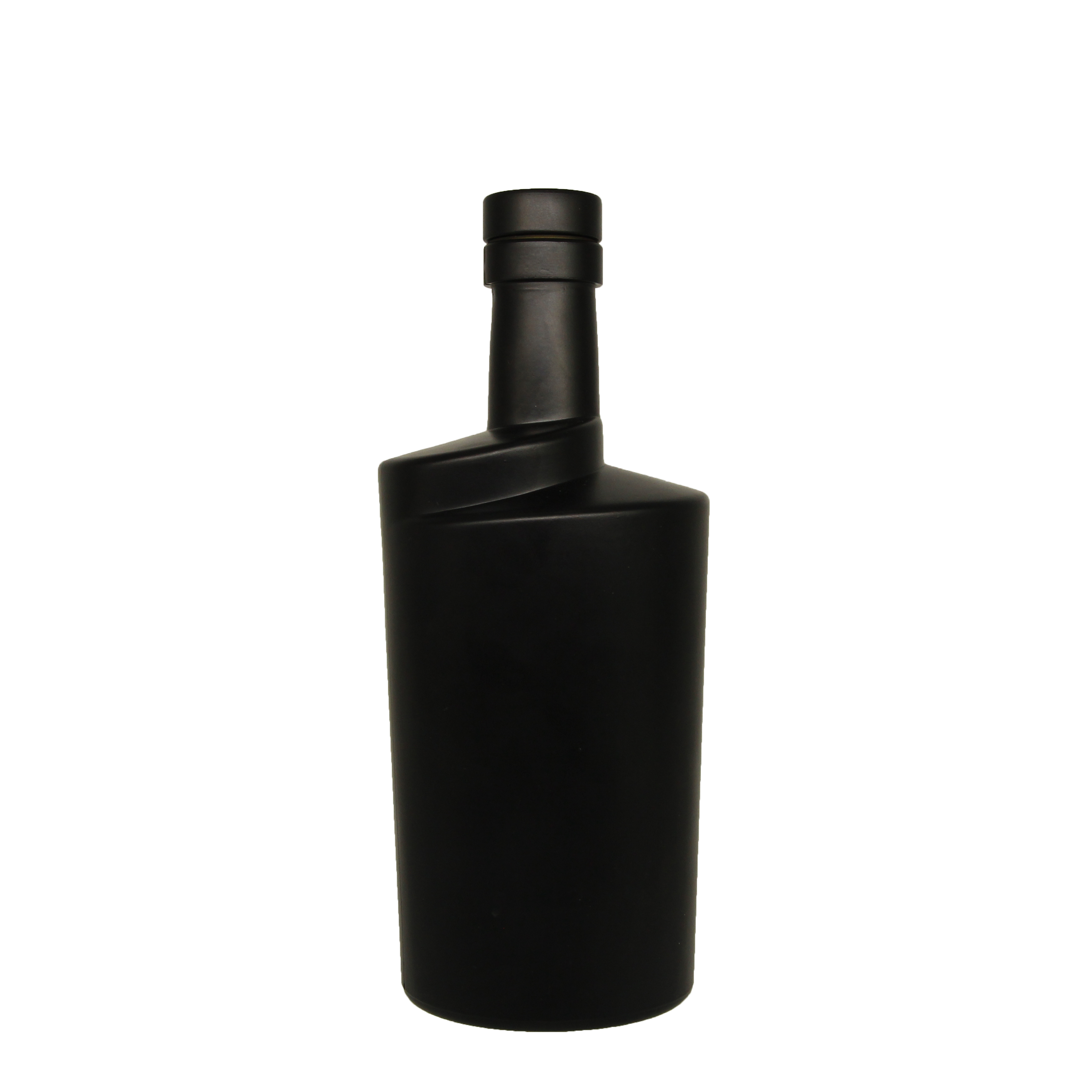 100ml 500ml 750ml Round Glass Wine Bottle With Flat Shoulder Design