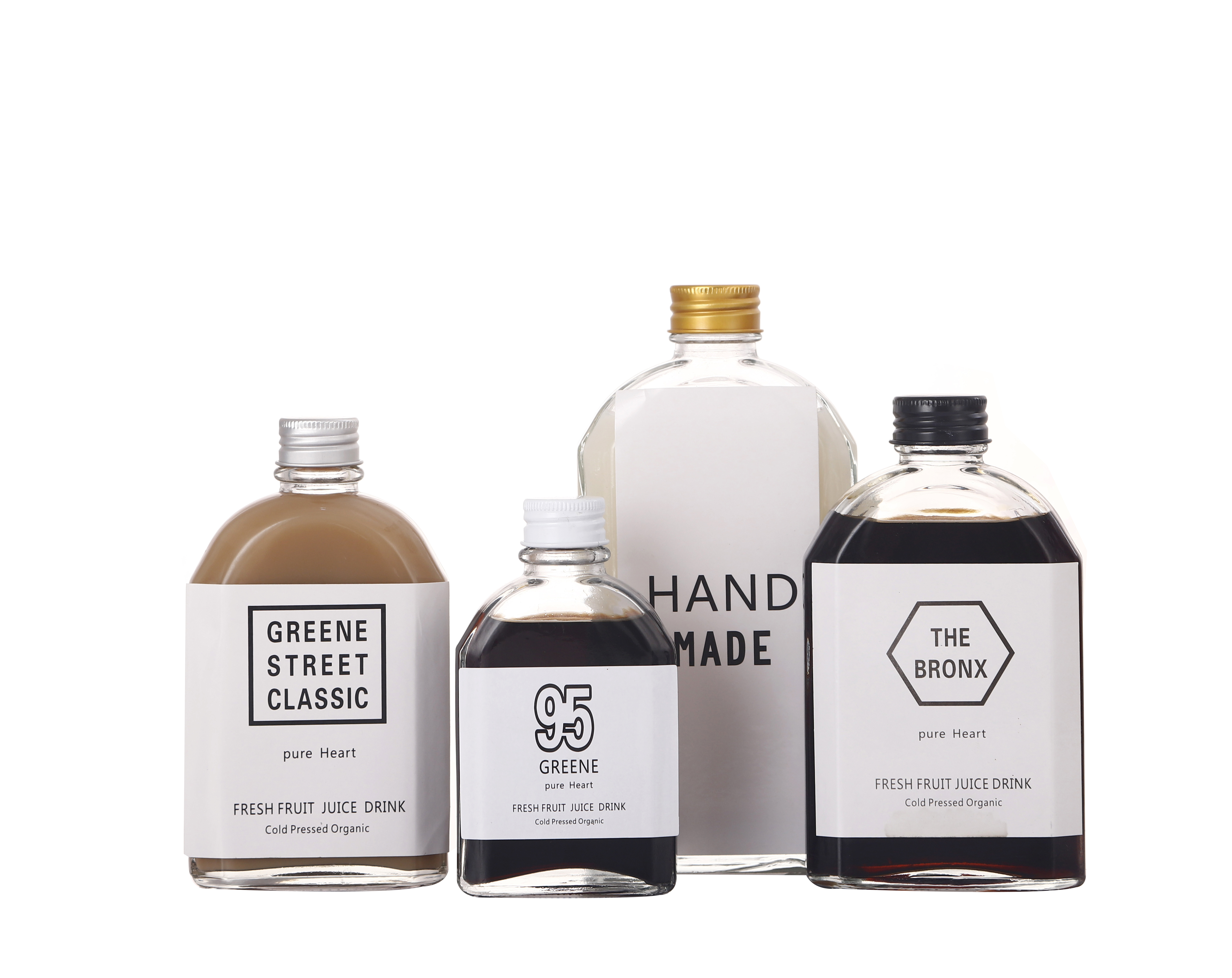 100ml-500ml new style oblique shoulder beverage juice flat wine glass bottle