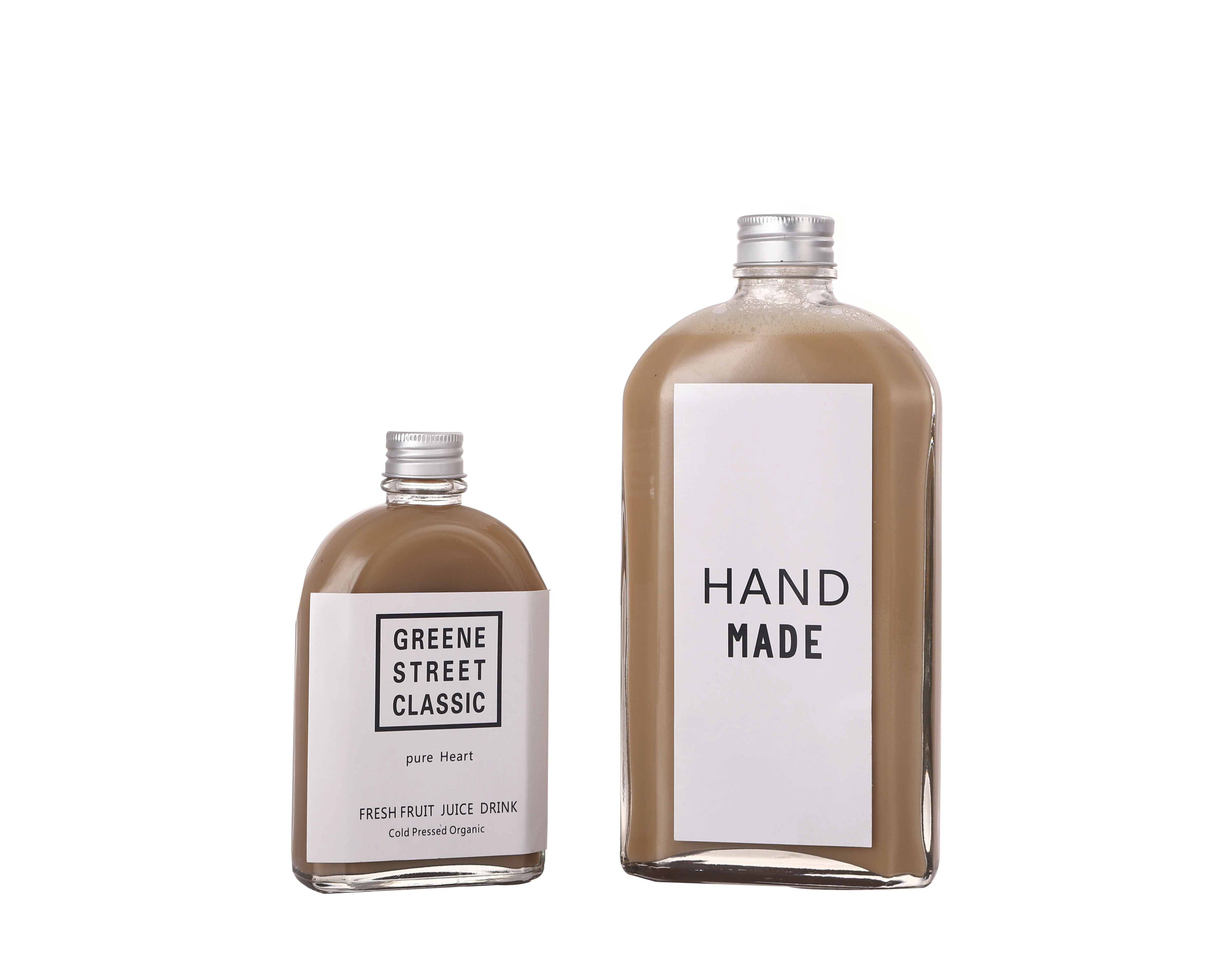 100ml-500ml new style oblique shoulder beverage juice flat wine glass bottle