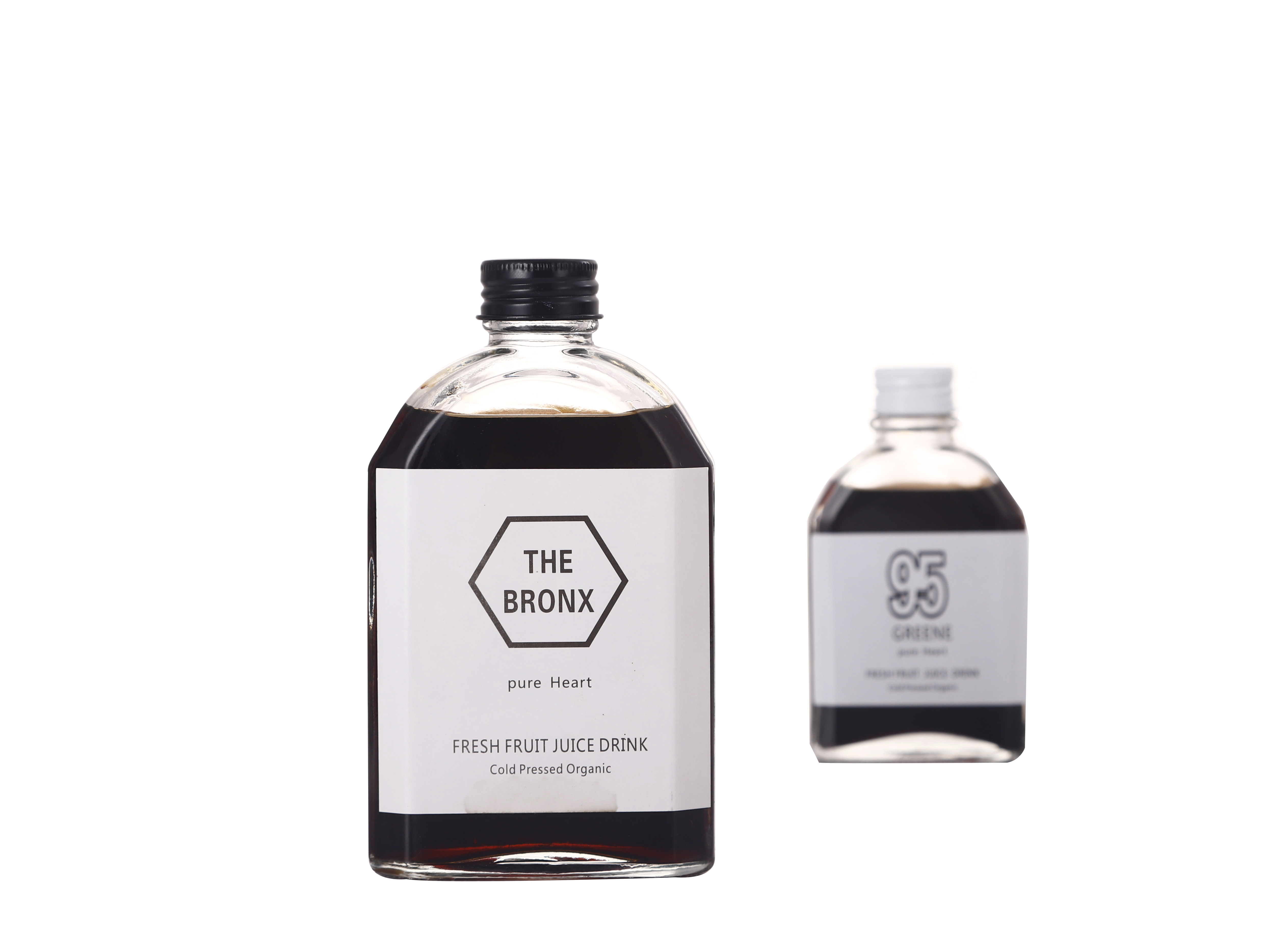 100ml-500ml new style oblique shoulder beverage juice flat wine glass bottle