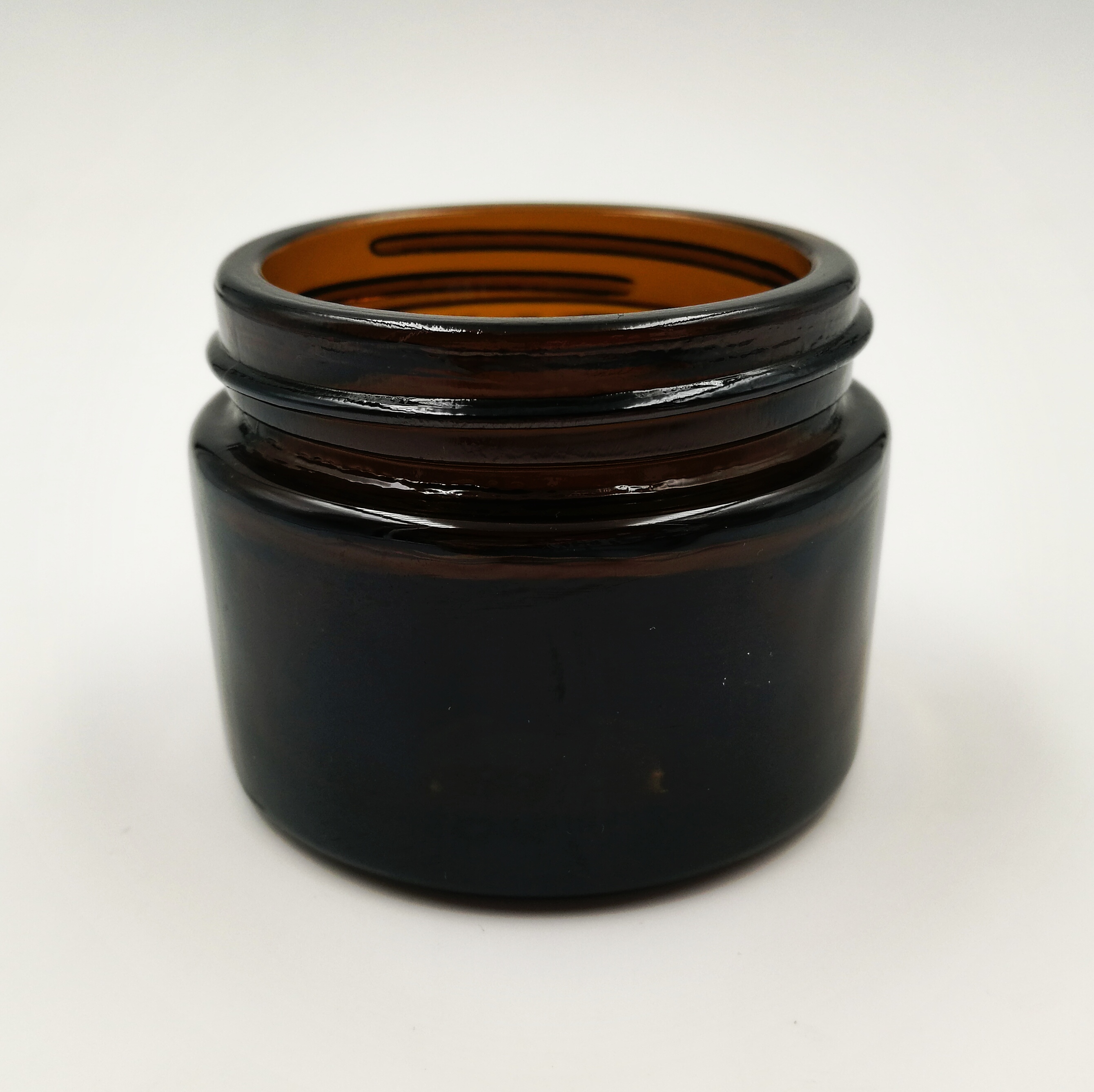 100ml Amber Glass Cream Jar Bottle