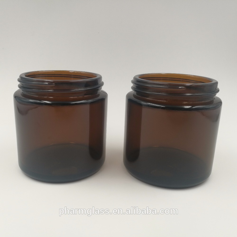 100ml Amber Glass Cream Jar Bottle