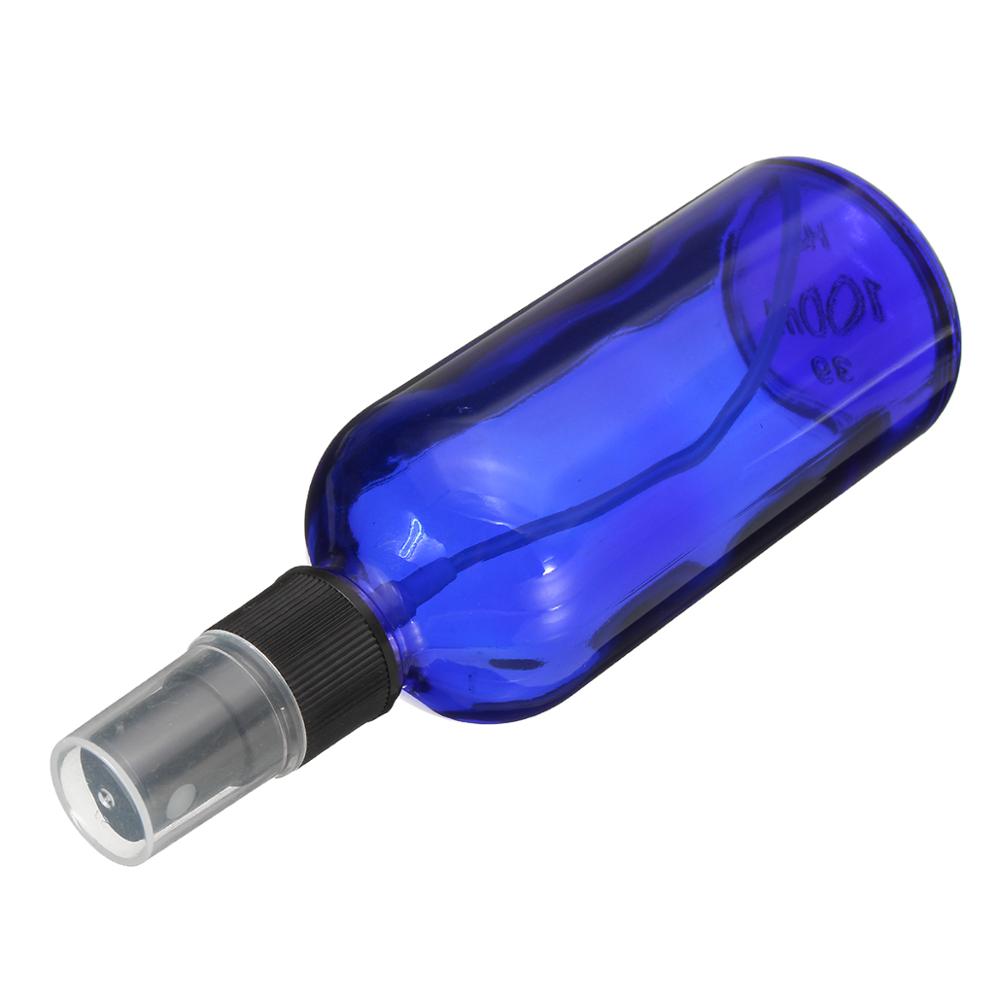 100ml Blue Spray Glass Bottle Essential Oil Bottles with Sprayer pump