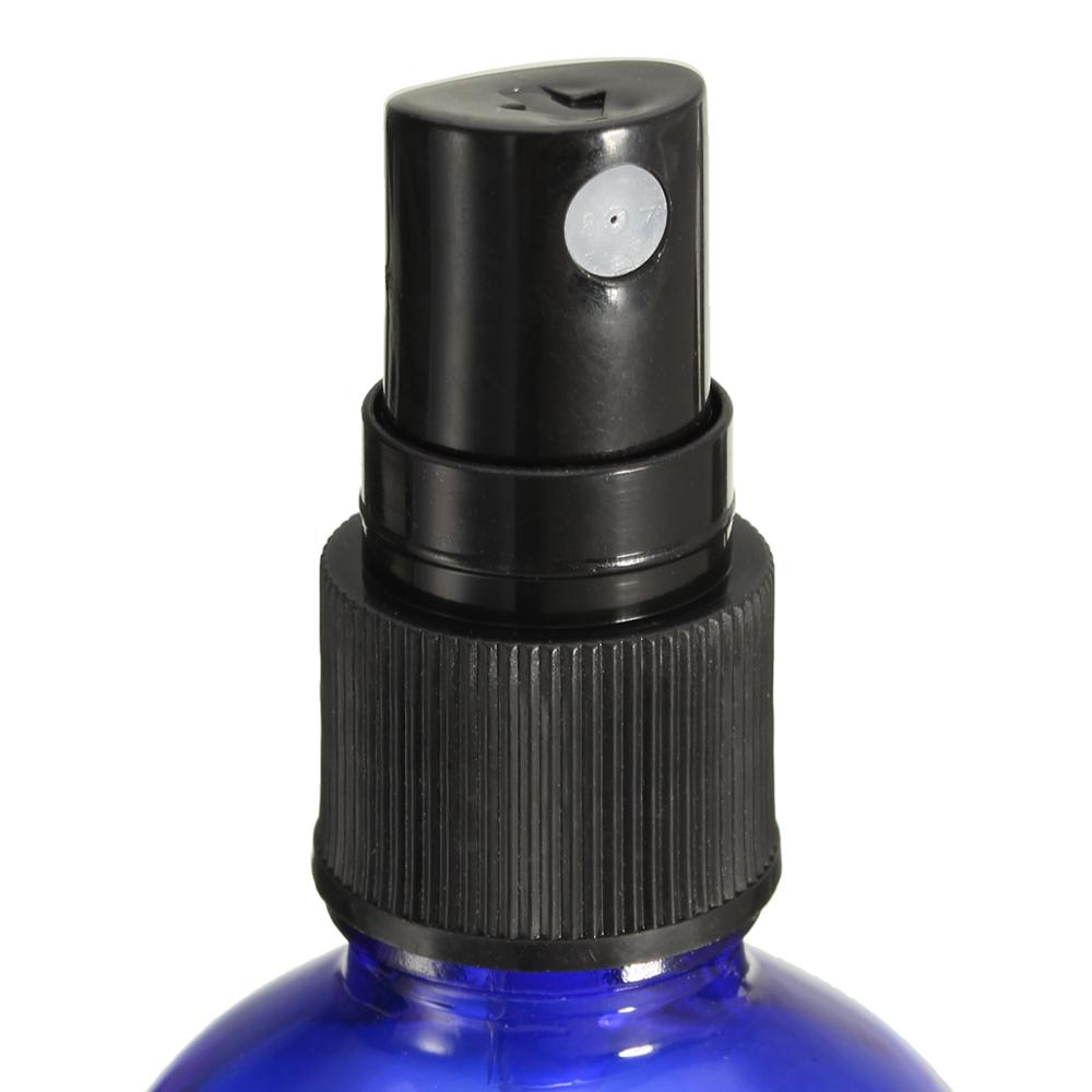 100ml Blue Spray Glass Bottle Essential Oil Bottles with Sprayer pump