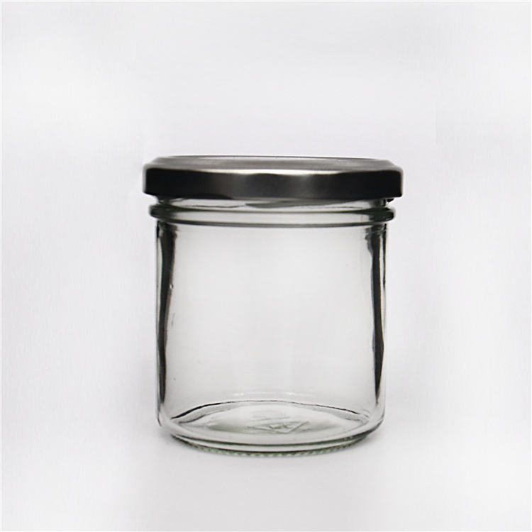 100ml Borosilicate glass storage jar with lid for tube shaped glass storage jar