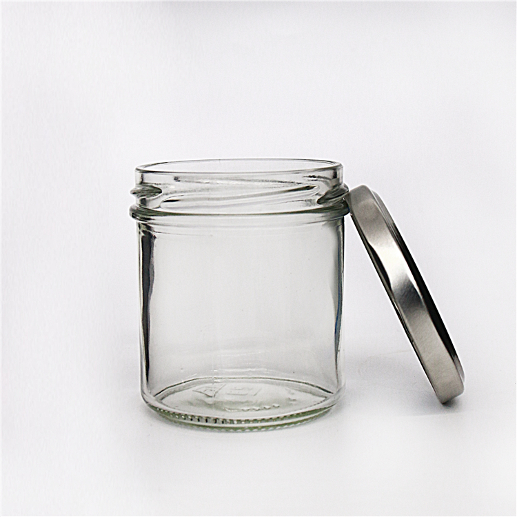 100ml Borosilicate glass storage jar with lid for tube shaped glass storage jar