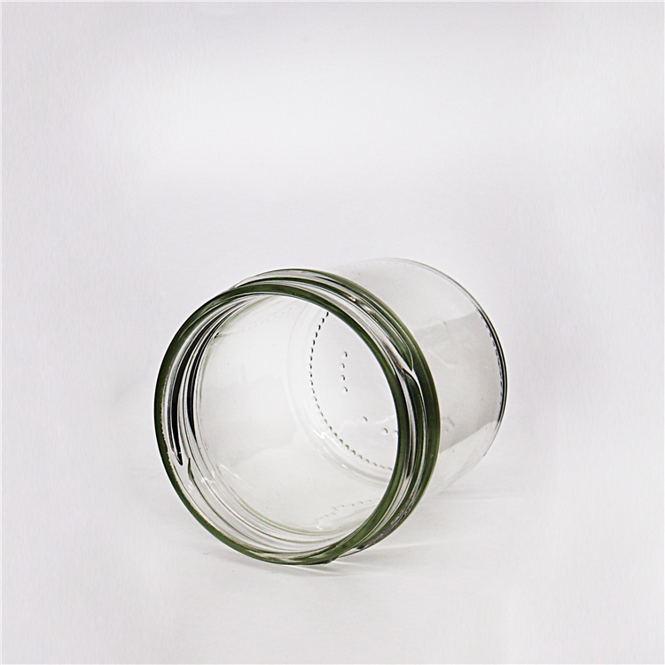 100ml Borosilicate glass storage jar with lid for tube shaped glass storage jar