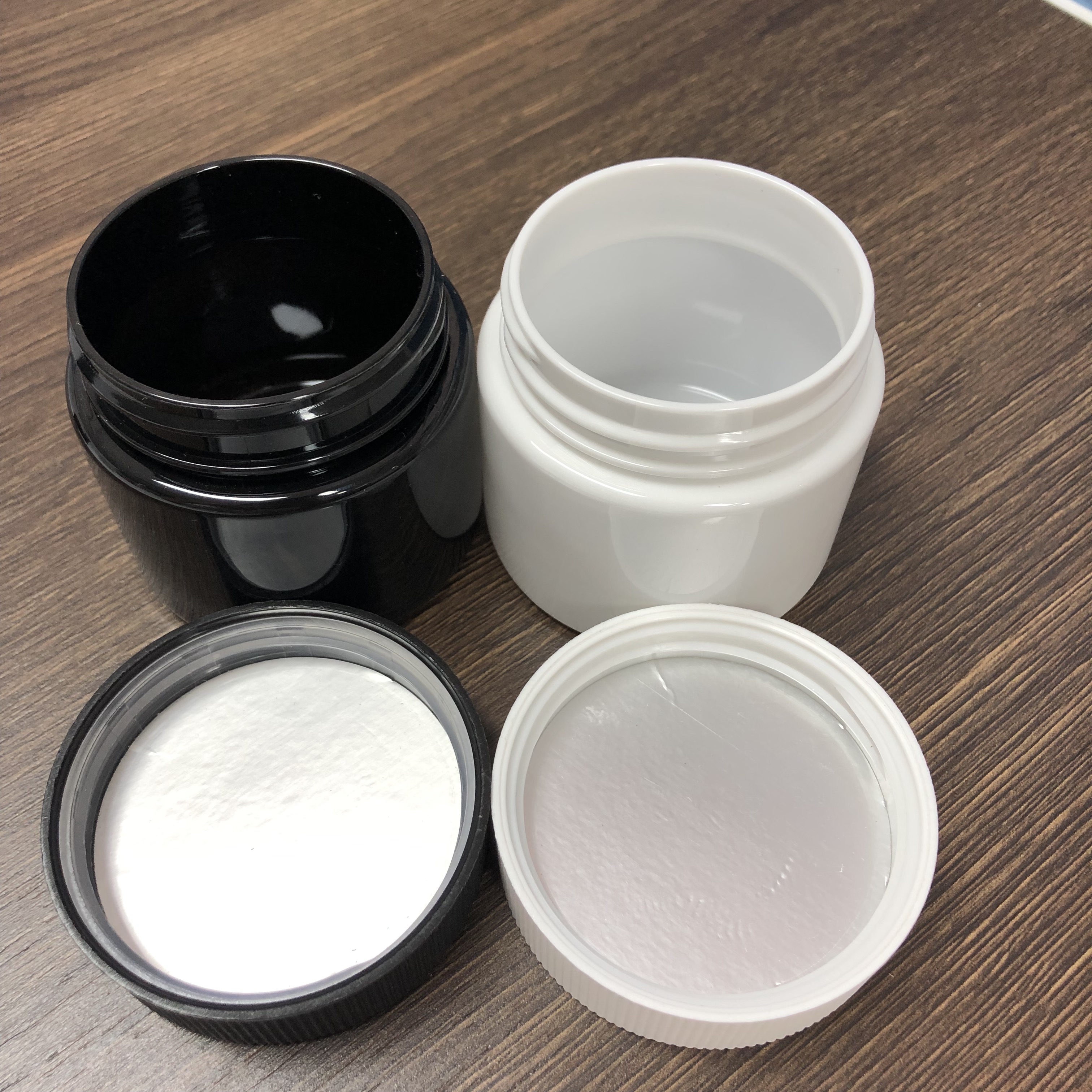 100ml CRC PET Jar Childproof PET jar Plastic Cylinder Medicine Pharma Jar Opaque color with Press Cap Wholesale