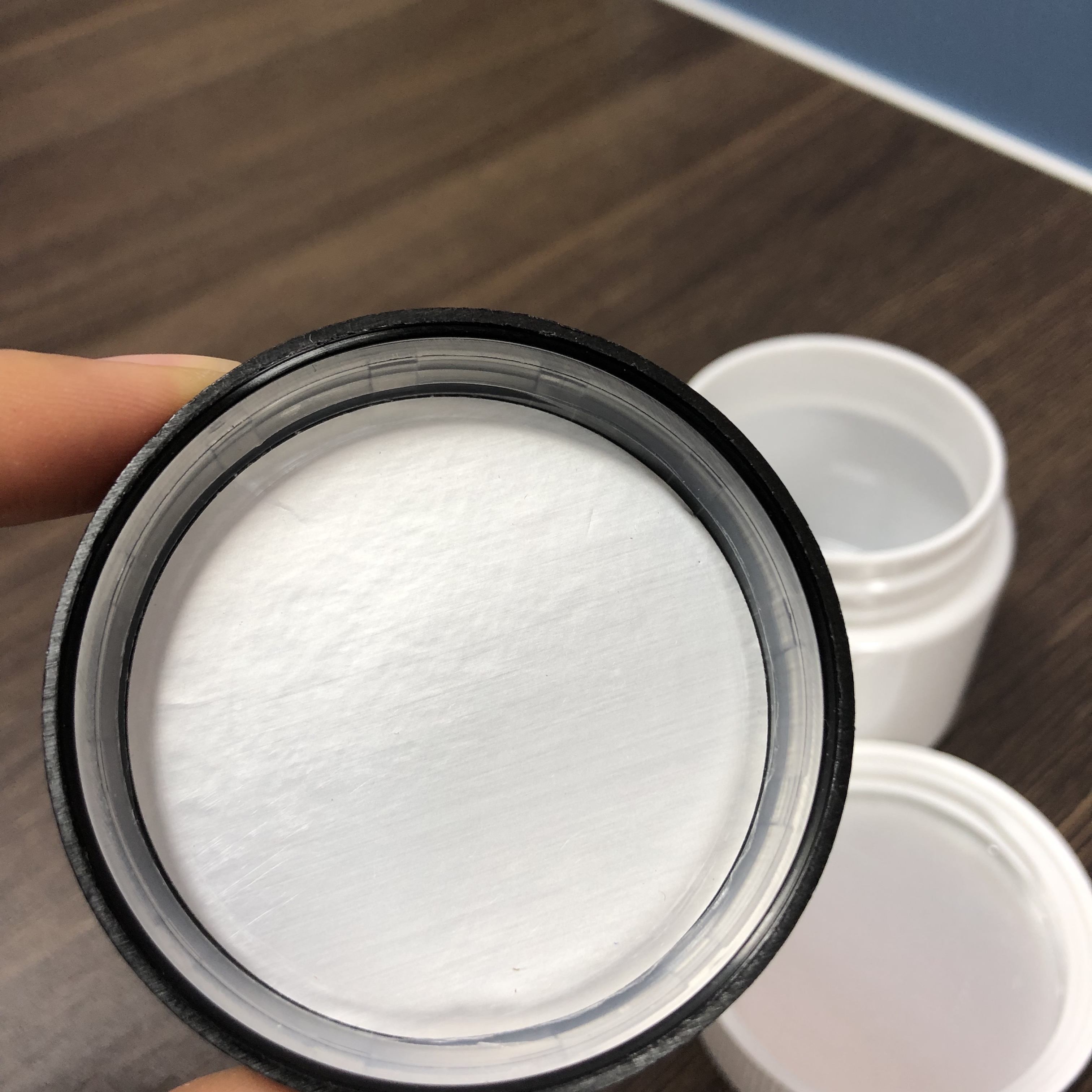 100ml CRC PET Jar Childproof PET jar Plastic Cylinder Medicine Pharma Jar Opaque color with Press Cap Wholesale