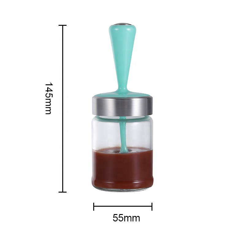 100ml Chefshere Amazon Hot Sale Good Price and Low MOQ Honey and Jam Jars glass with Plastic Spoon