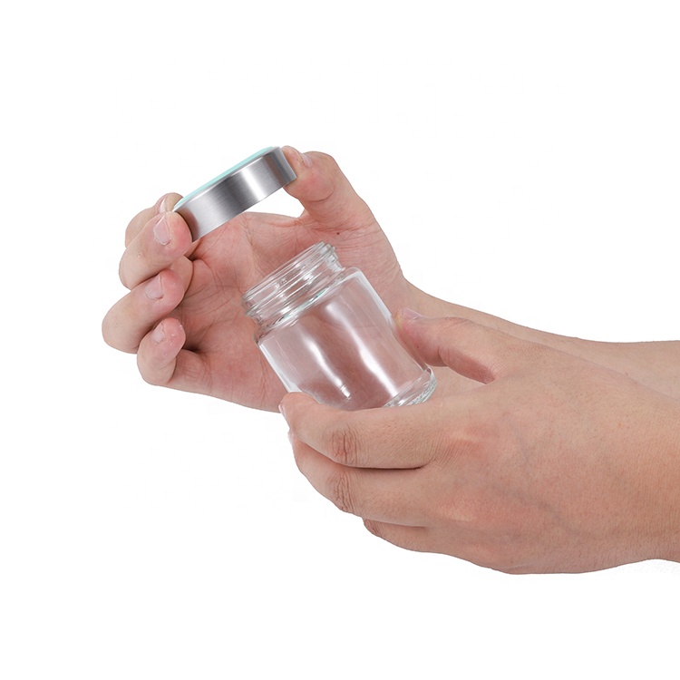 100ml Chefshere Amazon Hot Sale Good Price and Low MOQ Honey and Jam Jars glass with Plastic Spoon