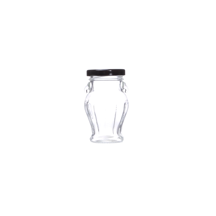 100ml Clear Borcan Food Amphora Glass Jars with Metal Lids for Honey Pickles Garlic Package Popular European Style Bottles