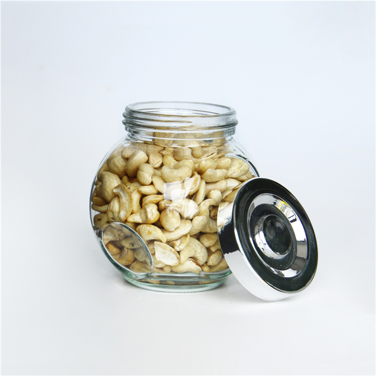 100ml Clear Glass Storage Bottle / Jar with Metal lid High Borosilicate Glass Storage Jar