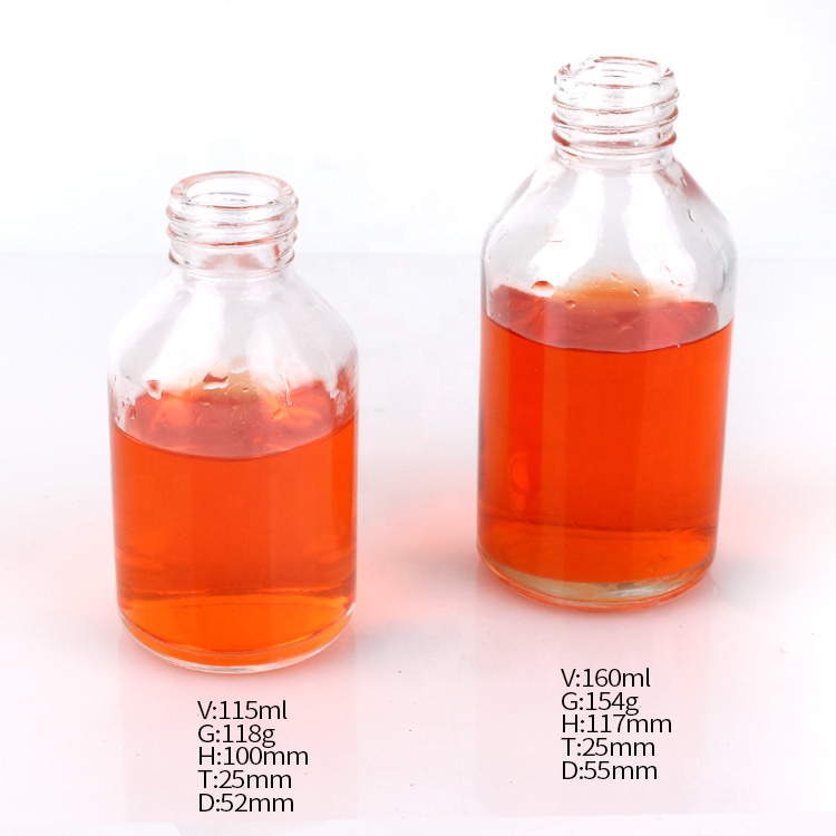 100ml Clear Round Glass foam pump Bottles for Lotions Liquid Soaps