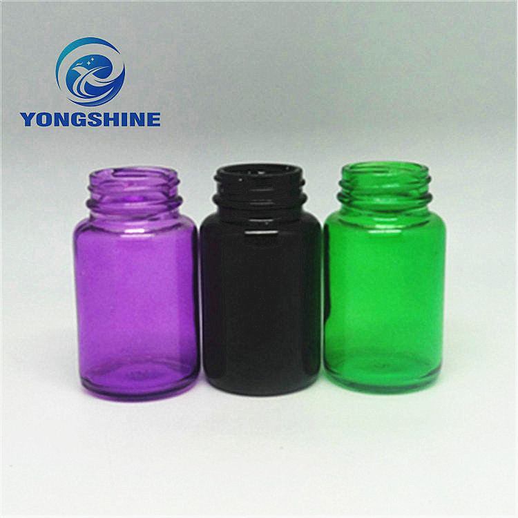 100ml Colored Glass Vitamin capsule pill Bottle