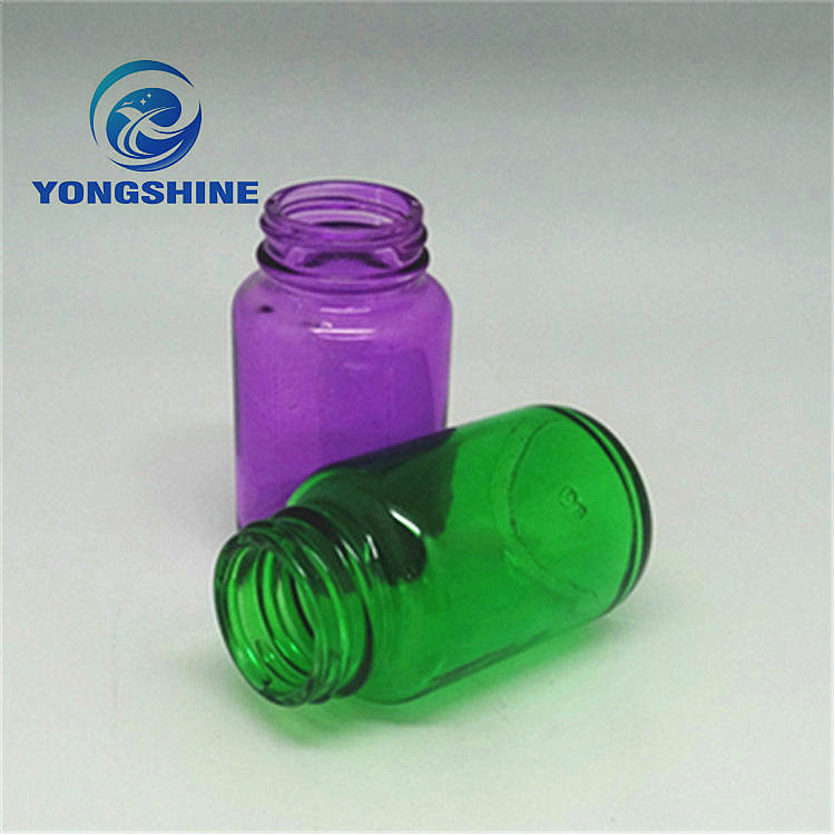 100ml Colored Glass Vitamin capsule pill Bottle