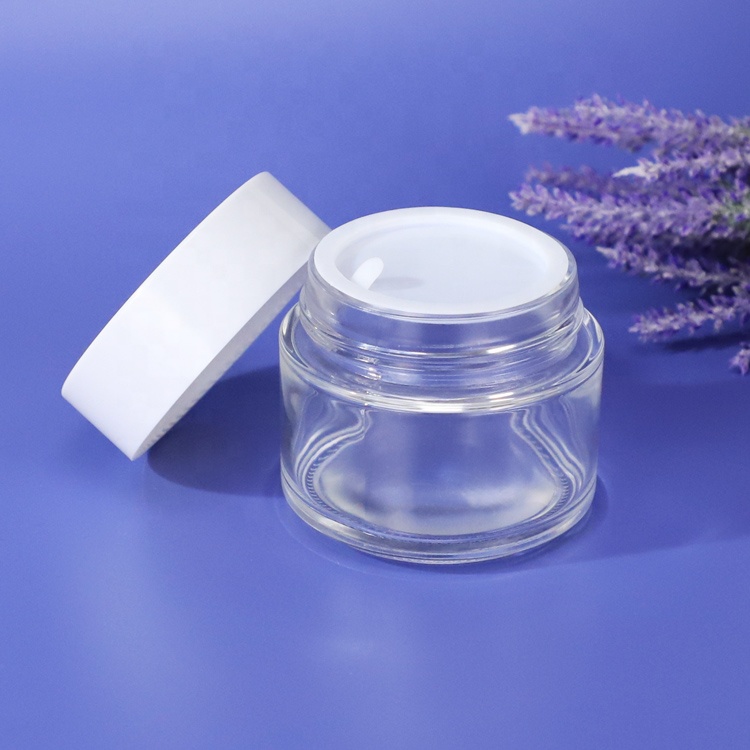 100ml Cosmetic Glass Cream Jar for Face Cream