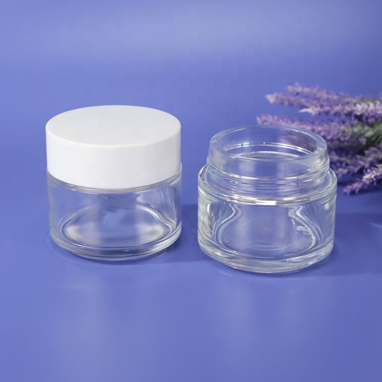 100ml Cosmetic Glass Cream Jar for Face Cream