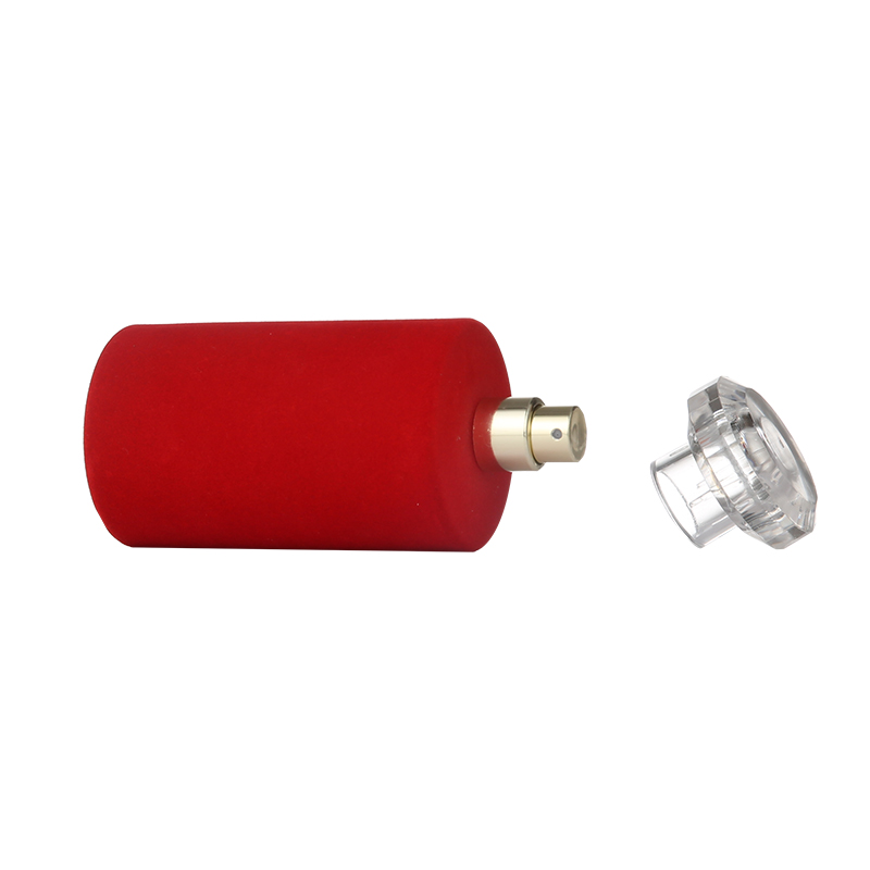 100ml Cosmetic Packaging Mini Empty Round Red Travel Perfume Atomizer Spray Glass Round Perfume Bottle