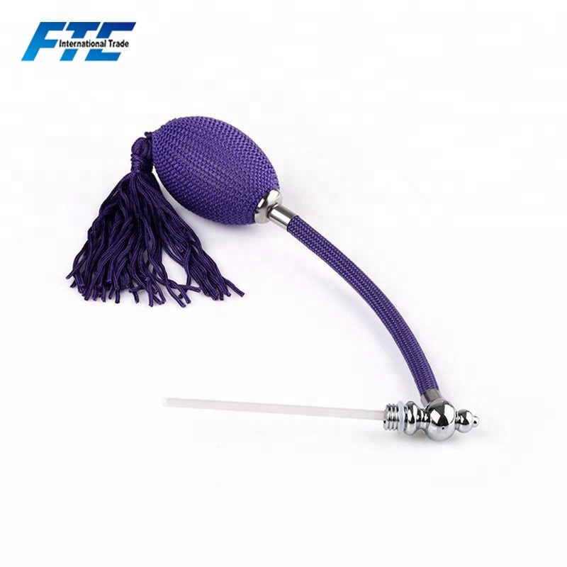 100ml Crystal Glass Perfume Bottle Atomizer Refillable Purple Pineapple Airbag Sprayer