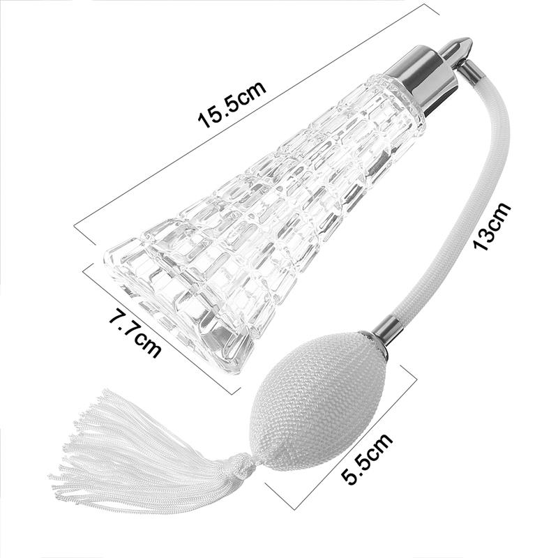 100ml Crystal Perfume Bottle Glass With Air Bag Spray Long Tassels Atomizer Pump Vintage Refillable Bottles Makeup Tool 2018