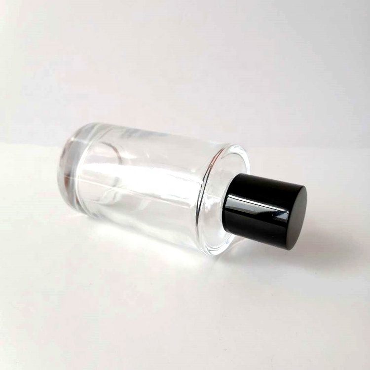 100ml Custom Pump Spray Luxury Clear Cylinder Perfume Glass Bottle