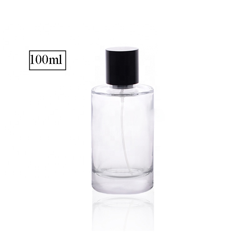 100ml Cylinder Glass Empty Clear Perfume Spray Bottle For perfume