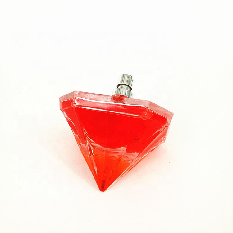 100ml Decorative Empty Bulk Elegant Premium Lady Diamond Shape Spray Crystal Perfume Bottle